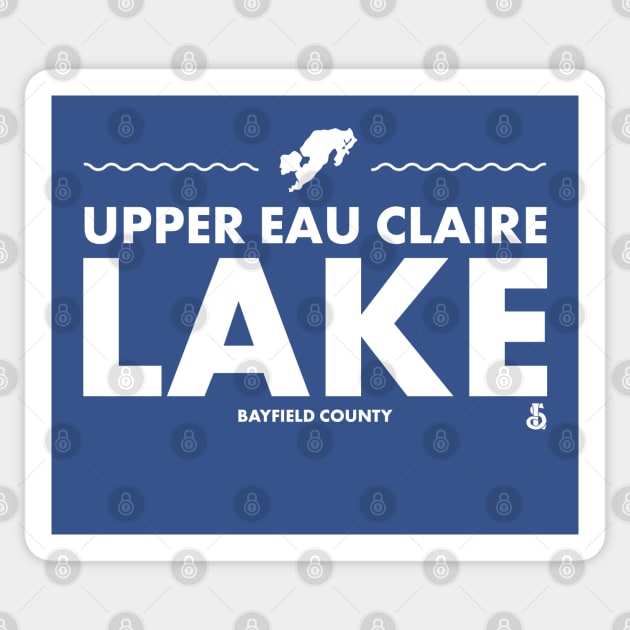 Bayfield County, Wisconsin - Upper Eau Claire Lake Sticker by LakesideGear